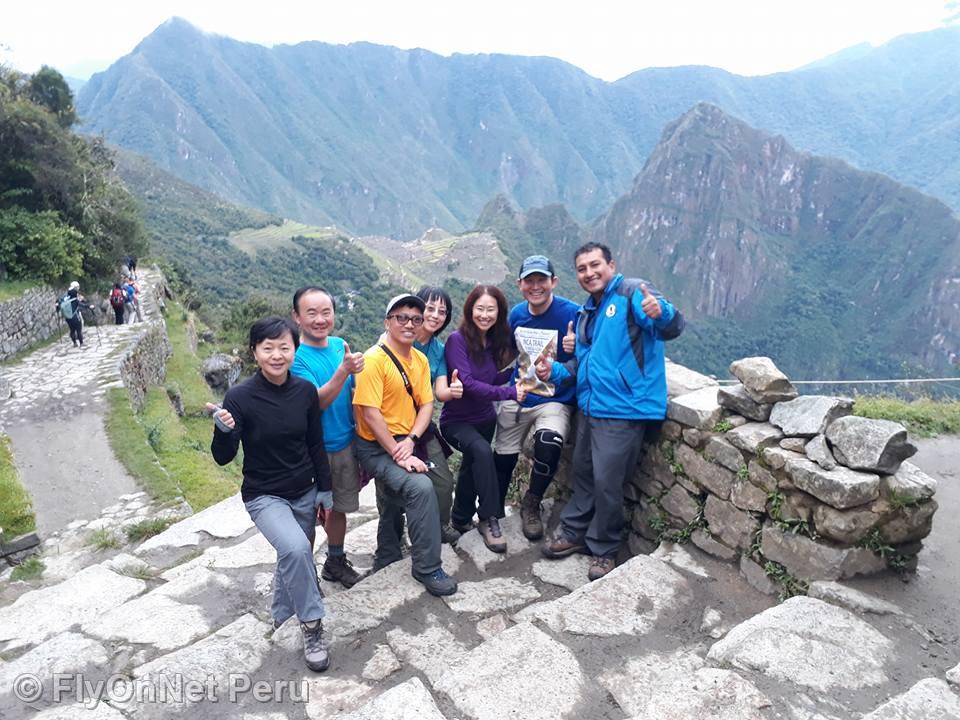 Álbum de fotos: Chegada do grupo de caminhantes a Machu Picchu