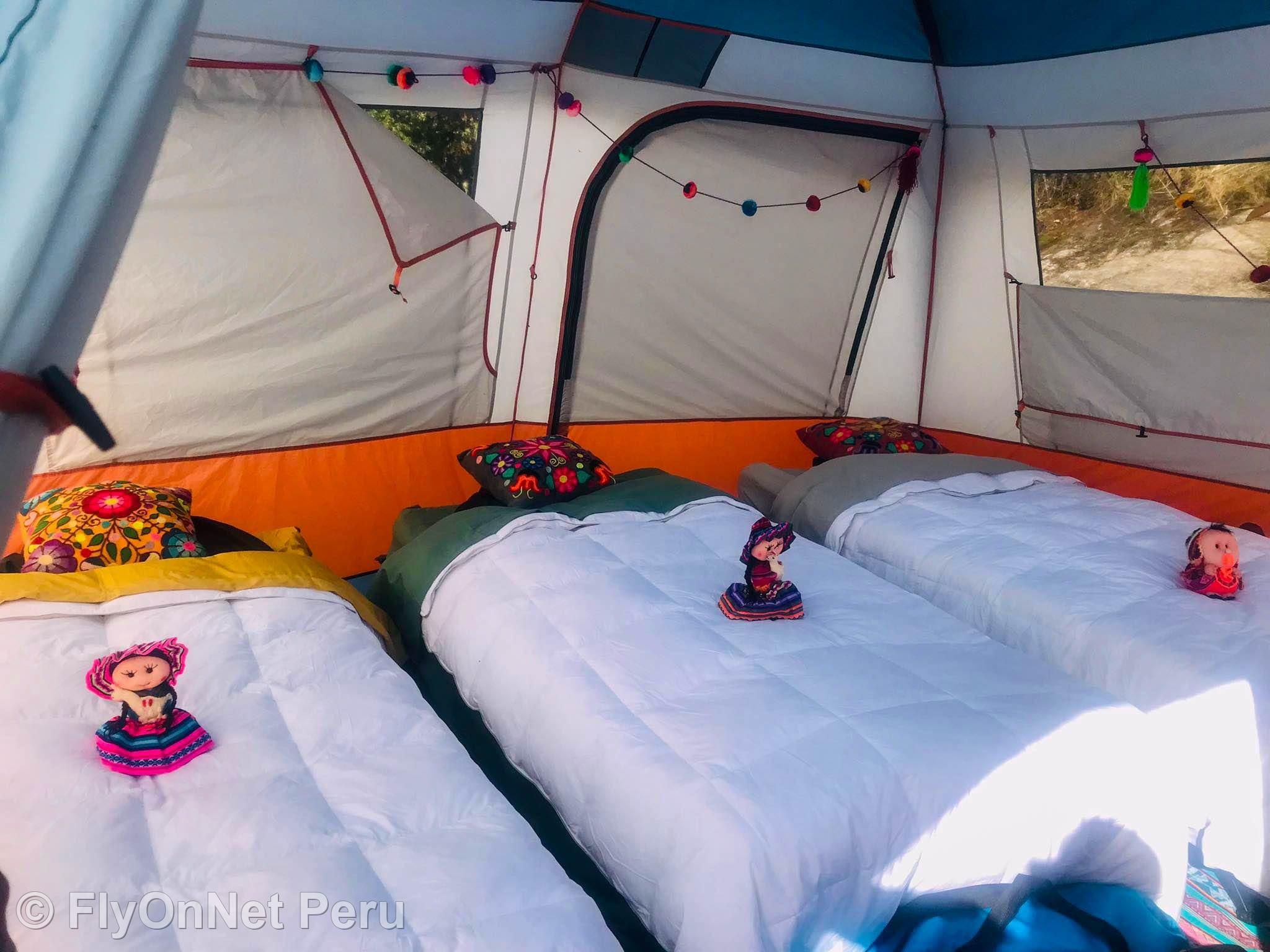 Álbum de fotos: Tenda de luxo para a noite durante a caminhada na Trilha Inca Imperial