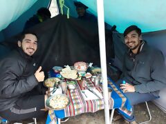 Almoço durante a caminhada